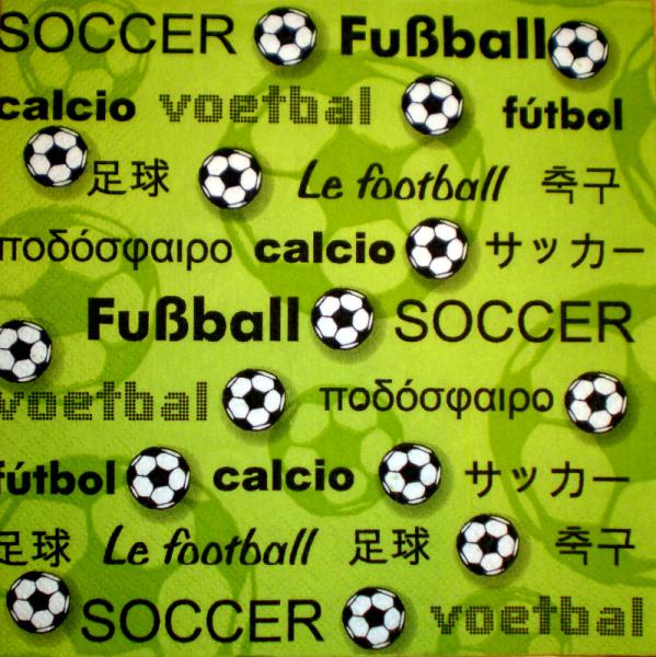 011 Sport: Fußball - 3-ply (grün)